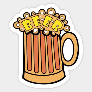 Foamy Beer Mug Sticker